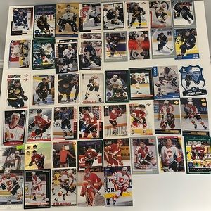 Lot of 55 Vintage Vancouver Canucks & Calgary Flames Hockey NHL Cards